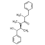 CAS 登录号：159345-06-9， (2R)-N-[(1S,2S)-1-羟基-1-苯基-2-丙基]-N,2-二甲基-3-苯丙酰胺