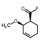 CAS 登录号：159415-28-8， (1S,2R)-2-甲氧基-3-环己烯-1-羰基氟化物