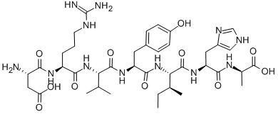 CAS 登录号:159432-28-7, 5-L-异亮氨酸-7-D-丙氨酸-1-7-血管紧张素 II