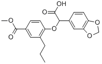 CAS#: 159590-92-8, alpha-[4-(Methoxycarbonyl)-2-Propylphenoxy]-1,3-Benzodioxole-5-Acetic Acid