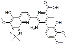 CAS#: 15964-31-5, 5-Amino-4-(2-Hydroxy-3,4-Dimethoxyphenyl)-6-(5-Hydroxy-4-Methoxy-2,2-Dimethyl-2H-Imidazo[4,5-h]Quinolin-8-Yl)-3-Methyl-2-Pyridinecarboxylic Acid