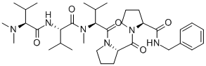 CAS#: 159776-69-9, (2S)-N-[(2S)-2-[[(2S)-2-Dimethylamino-3-Methylbutanoyl]Amino]-3-Methylbutanoyl]-1-[(2S)-3-Methyl-2-Methylaminobutanoyl]-N-[(2S)-1-(Phenylmethyl)Pyrrolidine-2-Carbonyl]Pyrrolidine-2-Carboxamide