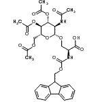 CAS#: 160067-63-0, (2S)-3-{[(2R,3R,4R,5S,6R)-3-Acetamido-4,5-Diacetoxy-6-(Acetoxymethyl)Tetrahydro-2H-Pyran-2-Yl]Oxy}-2-{[(9H-Fluoren-9-Ylmethoxy)Carbonyl]Amino}Propanoic Acid