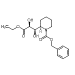 CAS 登录号：160169-48-2， 苄基(2R)-2-[(1R,2S)-3-乙氧基-1,2-二羟基-3-氧代丙基]-1-哌啶羧酸酯