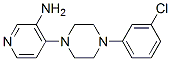 CAS 登录号：16019-53-7， 1-(3-氨基-4-吡啶基)-4-(M-氯苯基)哌嗪