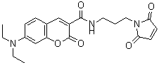 CAS#: 160291-54-3, 7-(Diethylamino)-N-[3-(2,5-Dioxo-2,5-Dihydro-1H-Pyrrol-1-Yl)Propyl]-2-Oxo-2H-Chromene-3-Carboxamide