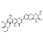 CAS#: 16049-42-6, (1S)-1,5-Anhydro-1-{2-[4-(beta-D-Glucopyranosyloxy)Phenyl]-5-Hydroxy-7-Methoxy-4-Oxo-4H-Chromen-6-Yl}-D-Glucitol