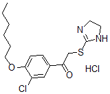CAS 登录号:160518-38-7, 1-(3-氯-4-己氧基苯基)-2-(4,5-二氢-1H-咪唑-2-基硫基)乙酮盐酸盐