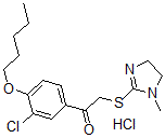 CAS#: 160518-48-9, 1-(3-Chloro-4-Pentoxyphenyl)-2-[(1-Methyl-4,5-Dihydroimidazol-2-Yl)Sulfanyl]Ethanone Hydrochloride