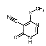 CAS#: 16071-28-6, 4-(Methylsulfanyl)-6-Oxo-1,6-Dihydro-5-Pyrimidinecarbonitrile