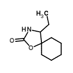 CAS 登录号：16112-45-1， 4-乙基-1-氧杂-3-氮杂螺[4.5]癸烷-2-酮