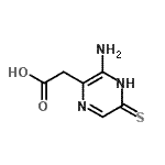 CAS 登录号：161143-84-6， (3-氨基-5-硫代-4,5-二氢-2-吡嗪基)乙酸