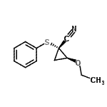CAS 登录号：161262-84-6， (1R,2S)-2-乙氧基-1-(苯基硫基)环丙烷甲腈