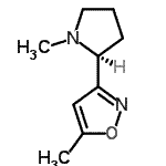 CAS 登录号：161423-38-7， 5-甲基-3-[(2S)-1-甲基-2-吡咯烷基]-1,2-恶唑
