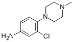 CAS 登录号：16154-72-6， 3-氯-4-(4-甲基-1-哌嗪基)-苯胺
