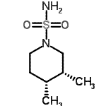 CAS 登录号：16168-29-9， (3R,4R)-3,4-二甲基-1-哌啶磺酰胺