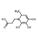 CAS 登录号：161728-63-8， 3-(4,5,6-三羟基-2-甲基-1(2H)-吡啶基)丙酸