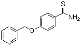 CAS 登录号：161975-22-0， 4-(苄氧基)苯硫代甲酰胺