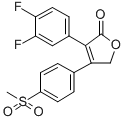 CAS 登录号：162011-83-8， 3-(3,4-二氟苯基)-4-(4-甲基磺酰基苯基)-5H-呋喃-2-酮