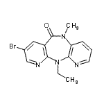 CAS#: 162109-00-4, 8-Bromo-11-Ethyl-5-Methyl-5,11-Dihydro-6H-Dipyrido[3,2-B:2',3'-E][1,4]Diazepin-6-One