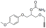 CAS 登录号：16222-52-9， 1-(p-甲氧基苯氧基)-3-(2-丙炔基氧基)-2-丙醇氨基甲酸酯