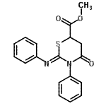 CAS#: 16238-39-4, Methyl (2Z)-4-Oxo-3-Phenyl-2-(Phenylimino)-1,3-Thiazinane-6-Carboxylate