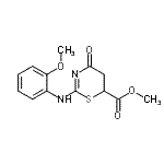 CAS#: 16238-47-4, Methyl 2-[(2-Methoxyphenyl)Amino]-4-Oxo-5,6-Dihydro-4H-1,3-Thiazine-6-Carboxylate