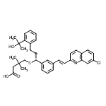 CAS#: 162489-70-5, 4-({(1R)-1-{3-[(E)-2-(7-Chloro-2-Quinolinyl)Vinyl]Phenyl}-3-[2-(2-Hydroxy-2-Propanyl)Phenyl]Propyl}Sulfanyl)-3,3-Dimethylbutanoic Acid