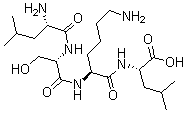 CAS 登录号：162559-45-7， L-亮氨酰-L-丝氨酰-L-赖氨酰-L-亮氨酸
