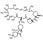 CAS#: 162635-03-2, (1R,2R,4S)-4-{(2R)-2-[(1R,9S,12S,15R,16E,18R,19R,21R,23S,24E,26E,28E,30S,32S,35R)-1,18-Dihydroxy-19,30-Dimethoxy-15,17,21,23,29,35-Hexamethyl-2,3,10,14,20-Pentaoxo-11,36-Dioxa-4-Azatricyclo[30.3.1.0<Sup>4 ,9</Sup>]Hexatriaconta-16,24,26,28-Tetraen-12-Yl]Propyl}-2-Methoxycyclohexyl 2,2,5-Trimethyl-1,3-Dioxane-5-Carboxylate