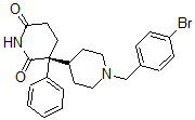 CAS#: 162661-31-6, (3R)-3-[1-[(4-Bromophenyl)Methyl]Piperidin-4-Yl]-3-Phenylpiperidine-2,6-Dione