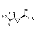 CAS 登录号：162679-90-5， (1R,2R)-1-氨基-2-异丙基环丙烷羧酸