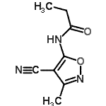 CAS 登录号：162702-89-8， N-(4-氰基-3-甲基-1,2-恶唑-5-基)丙酰胺