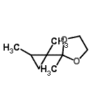 CAS 登录号：16278-05-0， 2-(1,2-二甲基环丙基)-2-甲基-1,3-二氧戊环