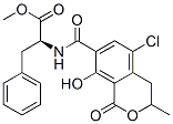 CAS 登录号：16281-44-0， N-[(5-氯-3,4-二氢-8-羟基-3-甲基-1-氧代-1H-2-苯并吡喃-7-基)羰基]-L-苯基丙氨酸甲酯