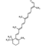 CAS#: 1638-05-7, (2E,4E,6E,8E,10E,12E)-2,7,11-Trimethyl-13-(2,6,6-Trimethyl-1-Cyclohexen-1-Yl)-2,4,6,8,10,12-Tridecahexaenal
