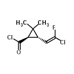CAS#: 163877-51-8, (1R,3S)-3-[(E)-2-Chloro-2-Fluorovinyl]-2,2-Dimethylcyclopropanecarbonyl Chloride
