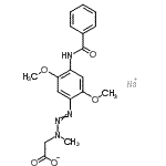 CAS 登录号：16421-04-8， 钠{3-[4-(苯甲酰基氨基)-2,5-二甲氧基苯基]-1-甲基-2-三氮烯-1-基}乙酸酯