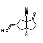 CAS 登录号：164213-16-5， (2S,3aR,6aS)-4-氧代-2-乙烯基六氢-3A(1H)-并环戊二烯甲腈