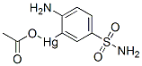 CAS 登录号：16438-56-5， 3-乙酰氧基汞-4-氨基苯磺酰胺