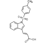 CAS 登录号：164531-22-0， (2E)-3-{1-[(4-甲基苯基)磺酰基]-1H-吲哚-3-基}丙烯酸