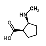 CAS 登录号：164916-43-2， (1R,2S)-2-(甲基氨基)环戊烷羧酸