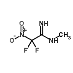 CAS 登录号：1651-23-6， 2,2-二氟-N-甲基-2-硝基乙脒