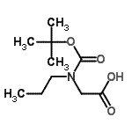 CAS 登录号：165607-76-1， N-{[(2-甲基-2-丙基)氧基]羰基}-N-丙基甘氨酸