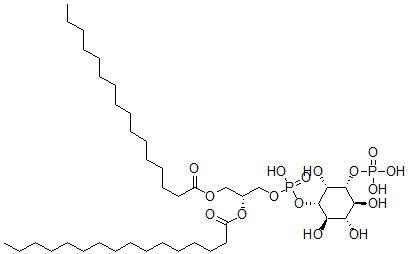 CAS 登录号：165689-81-6， [(2R)-2-棕榈酰氧基-3-[羟基-[(1S,2R,3S,4S,5R,6R)-2,3,4,6-四羟基-5-膦酰氧基环己基]氧基磷酰]氧基丙基]棕榈酸酯