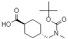 CAS#: 165947-29-5, trans-4-[[[(1,1-Dimethylethoxy)Carbonyl]Methylamino]Methyl]-Cyclohexanecarboxylic Acid