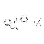 CAS 登录号：16599-97-6， 1-乙基-2-(苯基偶氮)吡啶鎓四氟硼酸盐