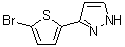 CAS#: 166196-67-4, 3-(5-Bromo-2-Thienyl)-1H-Pyrazole