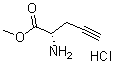 CAS 登录号：166271-28-9， (2S)-2-氨基-4-戊炔酸甲酯盐酸盐