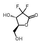 CAS#: 166275-25-8, (4S,5S)-3,3-Difluoro-4-Hydroxy-5-(Hydroxymethyl)Dihydro-2(3H)-Furanone